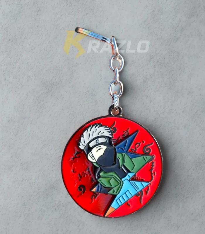 Lightning Blade Fighter Metal Keychain