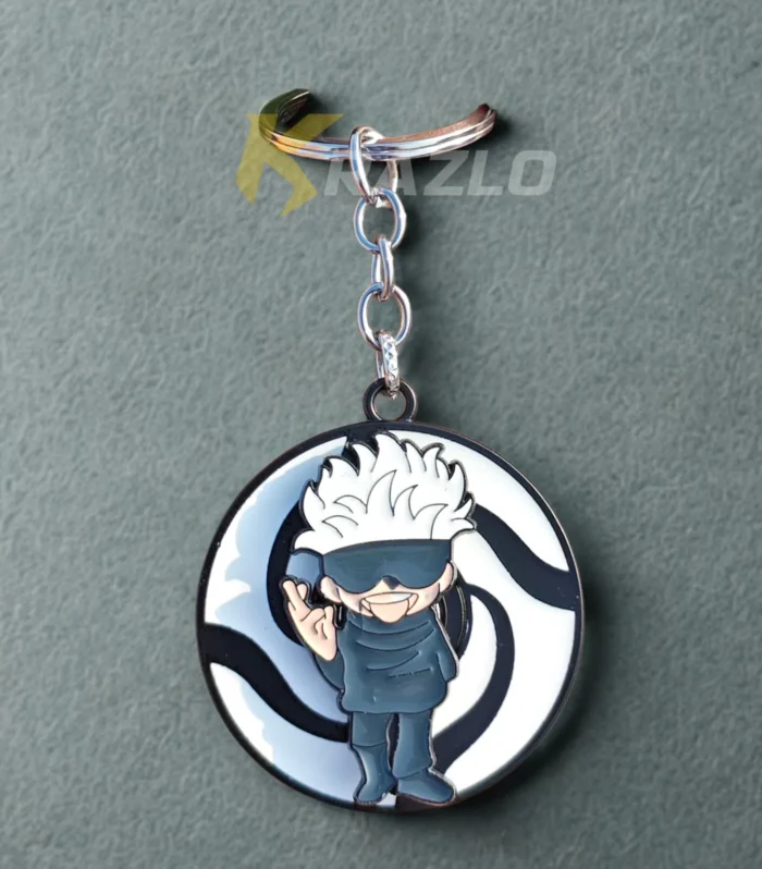 Six Eyes Guardian Metal Keychain