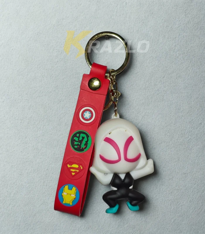 Masked Web Princess Keychain