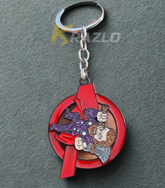 God of Thunder Metal Keychain