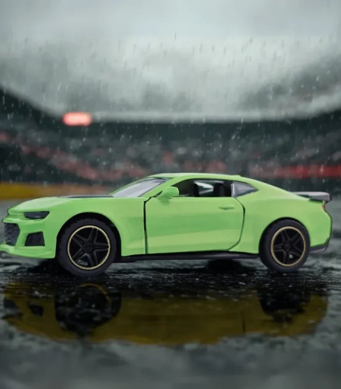 Chevrolet Camaro Inspired Die-Cast Toy Car – 1:32 Scale Collectible Model (Green)