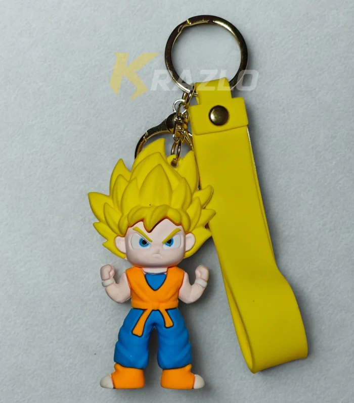 Golden Aura Warrior Keychain