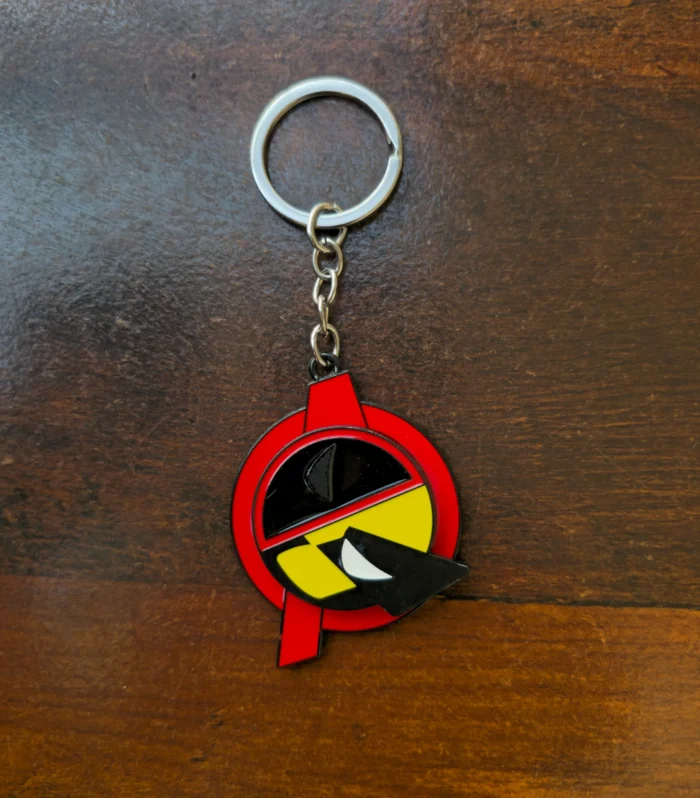 Deadpool-Inspired Avengers Logo Metal Keychain – Premium Enamel Finish | Collectible Key Ring