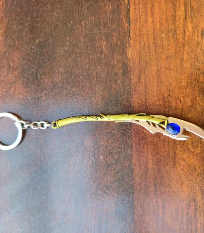 Loki Scepter Inspired Metal Keychain – Premium Mind Stone Staff Miniature