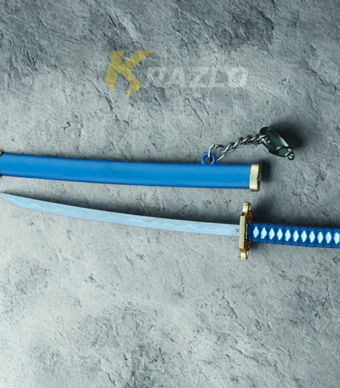 Blue Metal Keychain 8cm