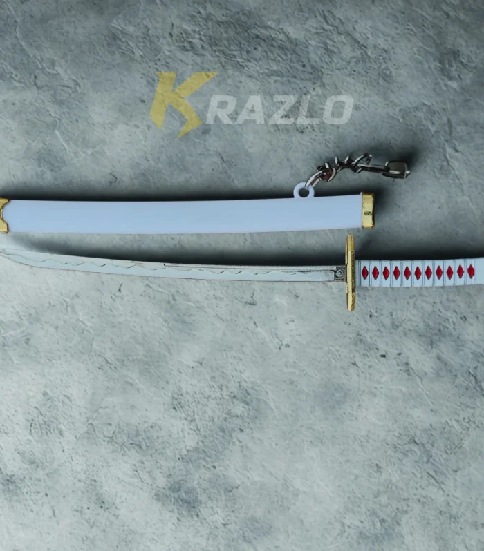 Green Samurai Blade Keychain 8cm